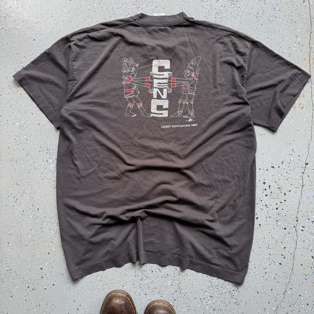 Vintage 1997 CEGEP Saint-Laurent Graphic T-Shirt - Picture 1 of 5